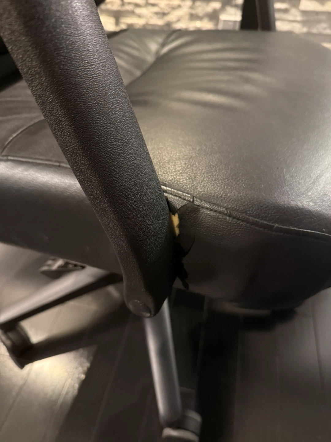 Black Leather Office Chair - photo 4