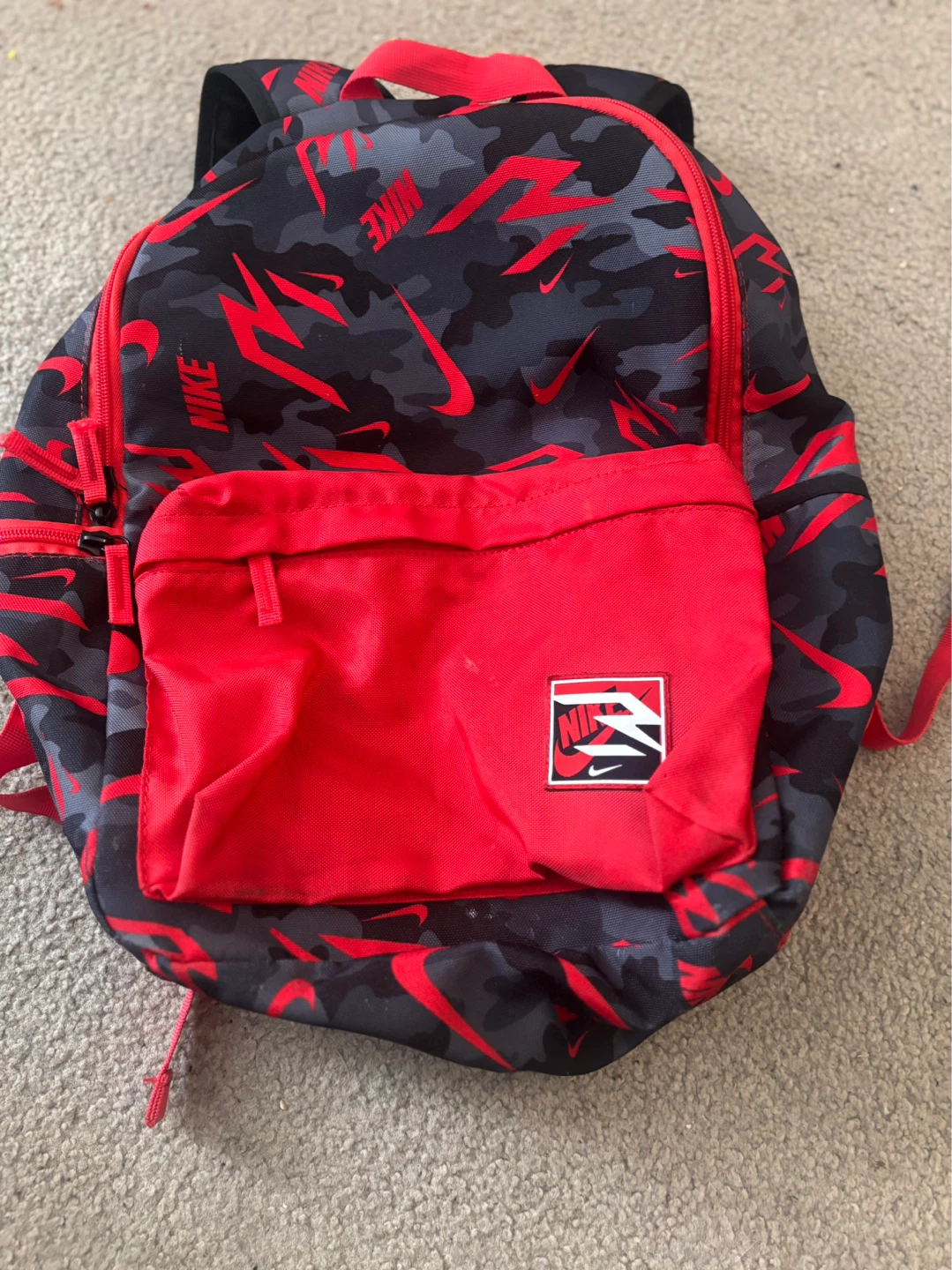 Nike Backpack - Camo Red/Black