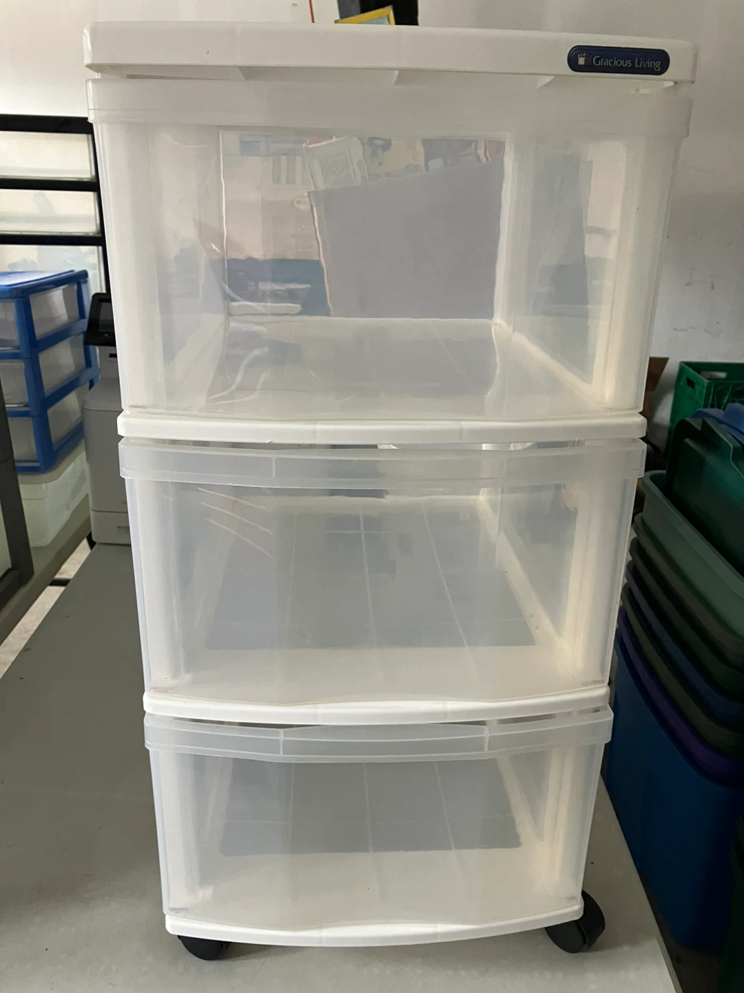 Gracious Living 3 Drawer Storage Unit