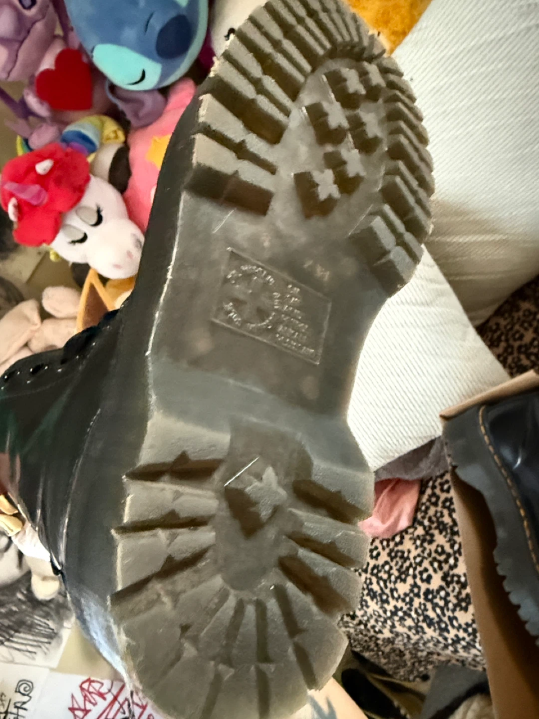 Dr. Martens Black Patent Leather Platform Boots - photo 2