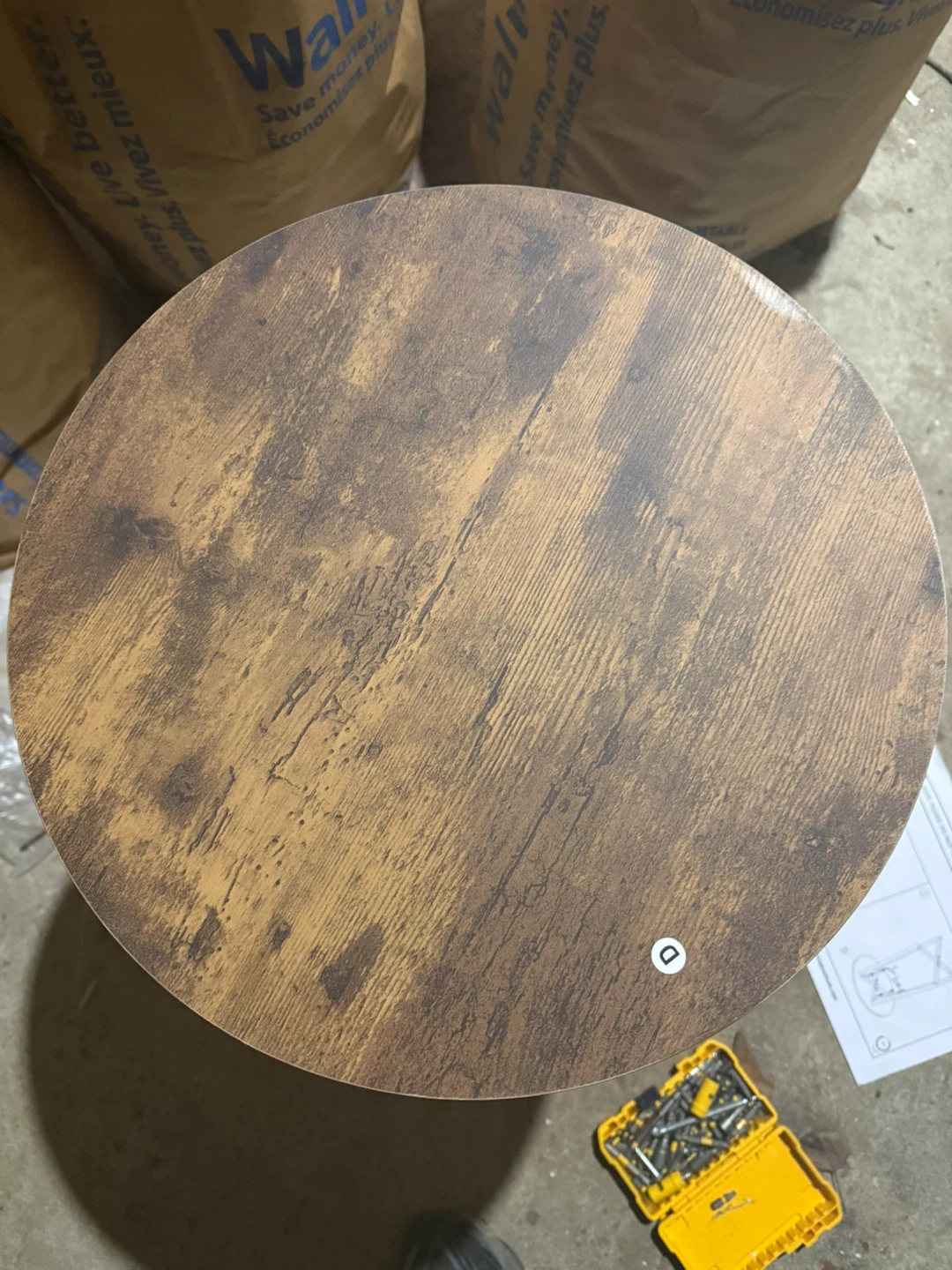 Round Wood Accent Table - photo 2