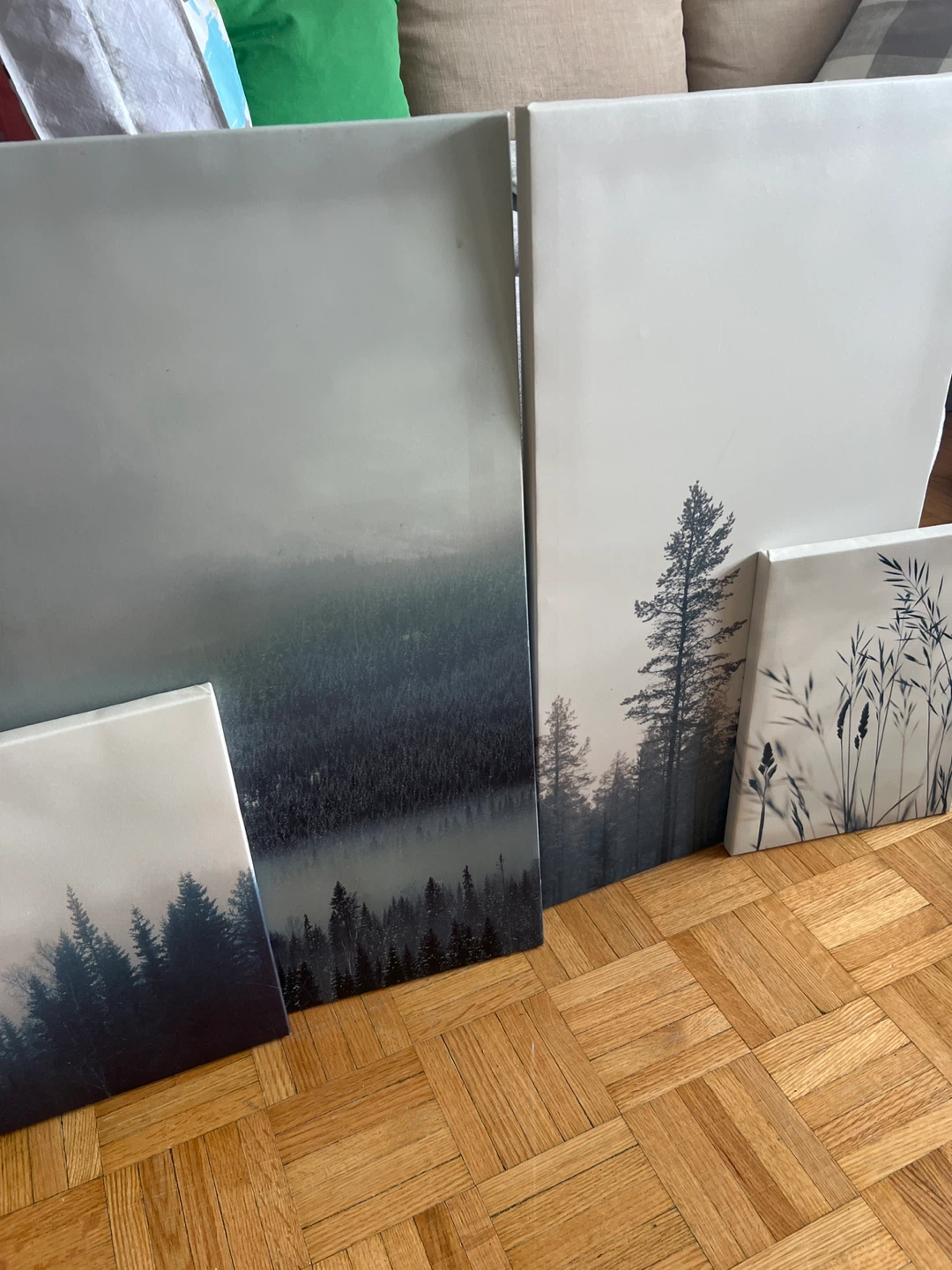 Set of 4 Canvas Wall Art Prints - Nature Scenery - photo 2