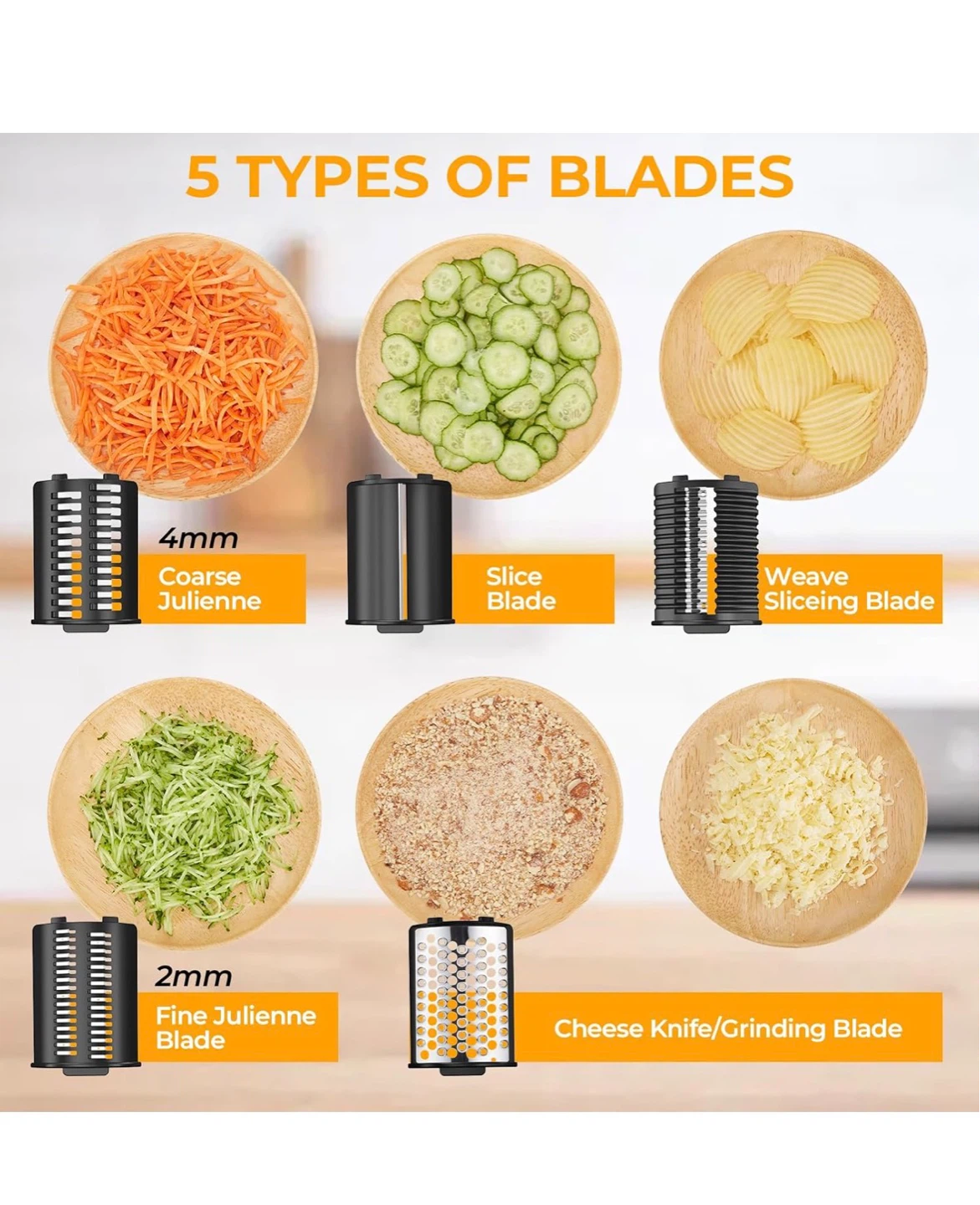 Electric Food Slicer & cheese Grater - photo 4