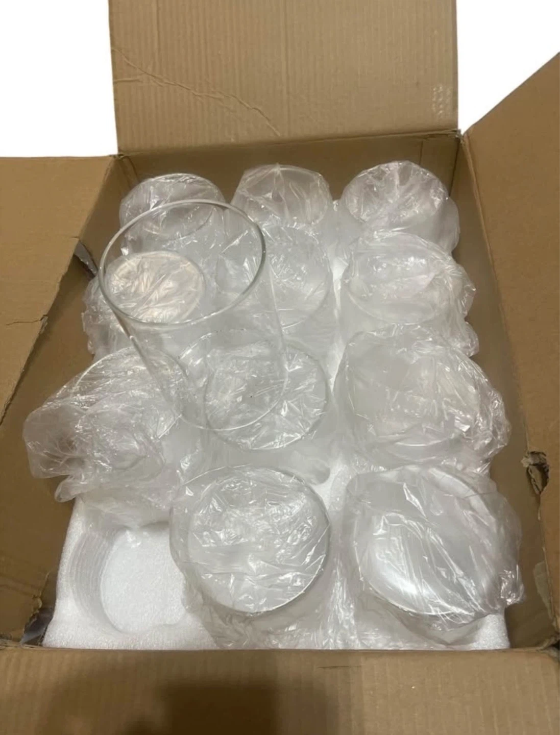 Set of 12 Clear Glass Candle Holders - photo 2