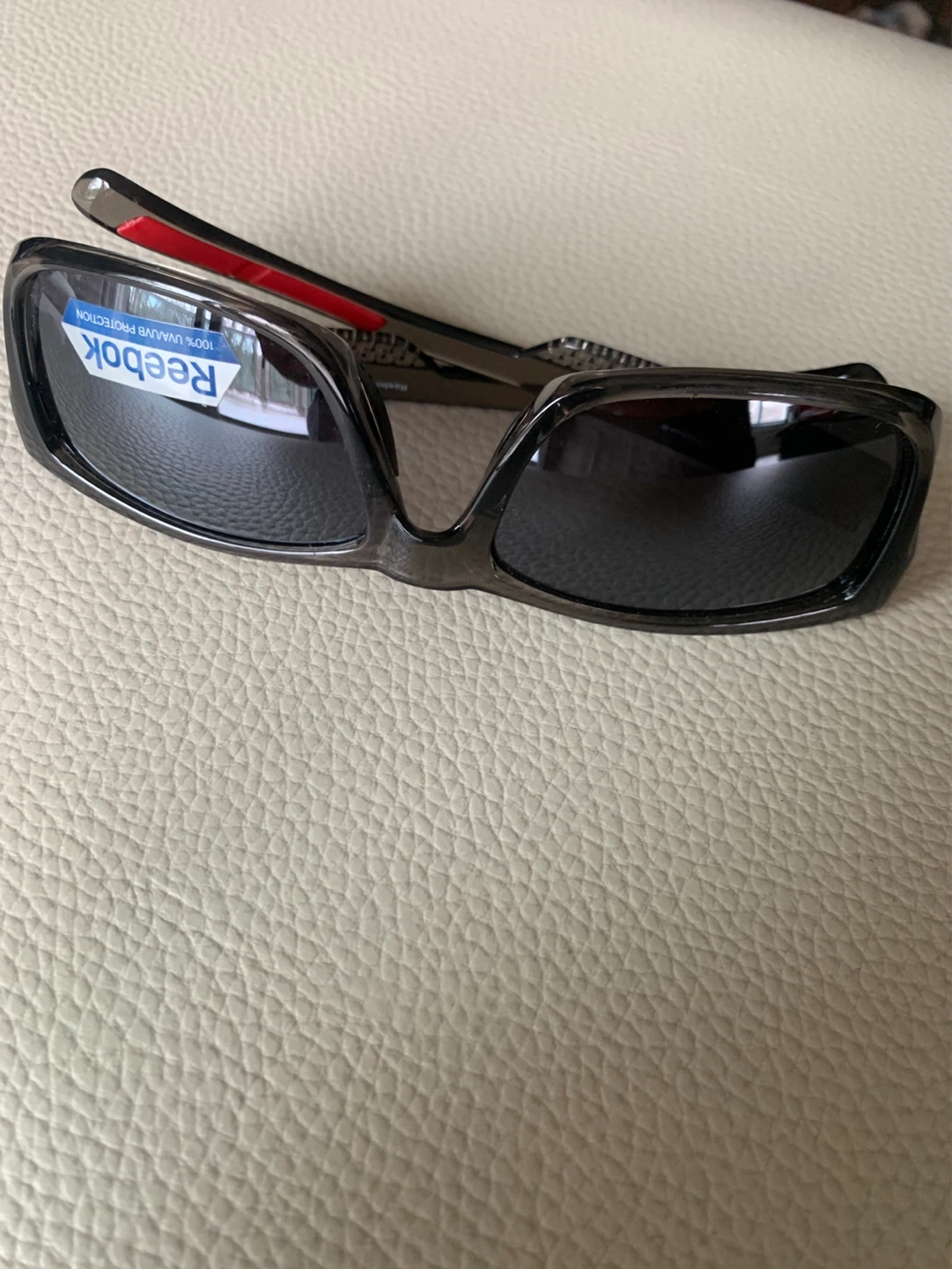 Reebok Sunglasses Grey Red Accents 100% UV Protection - photo 4