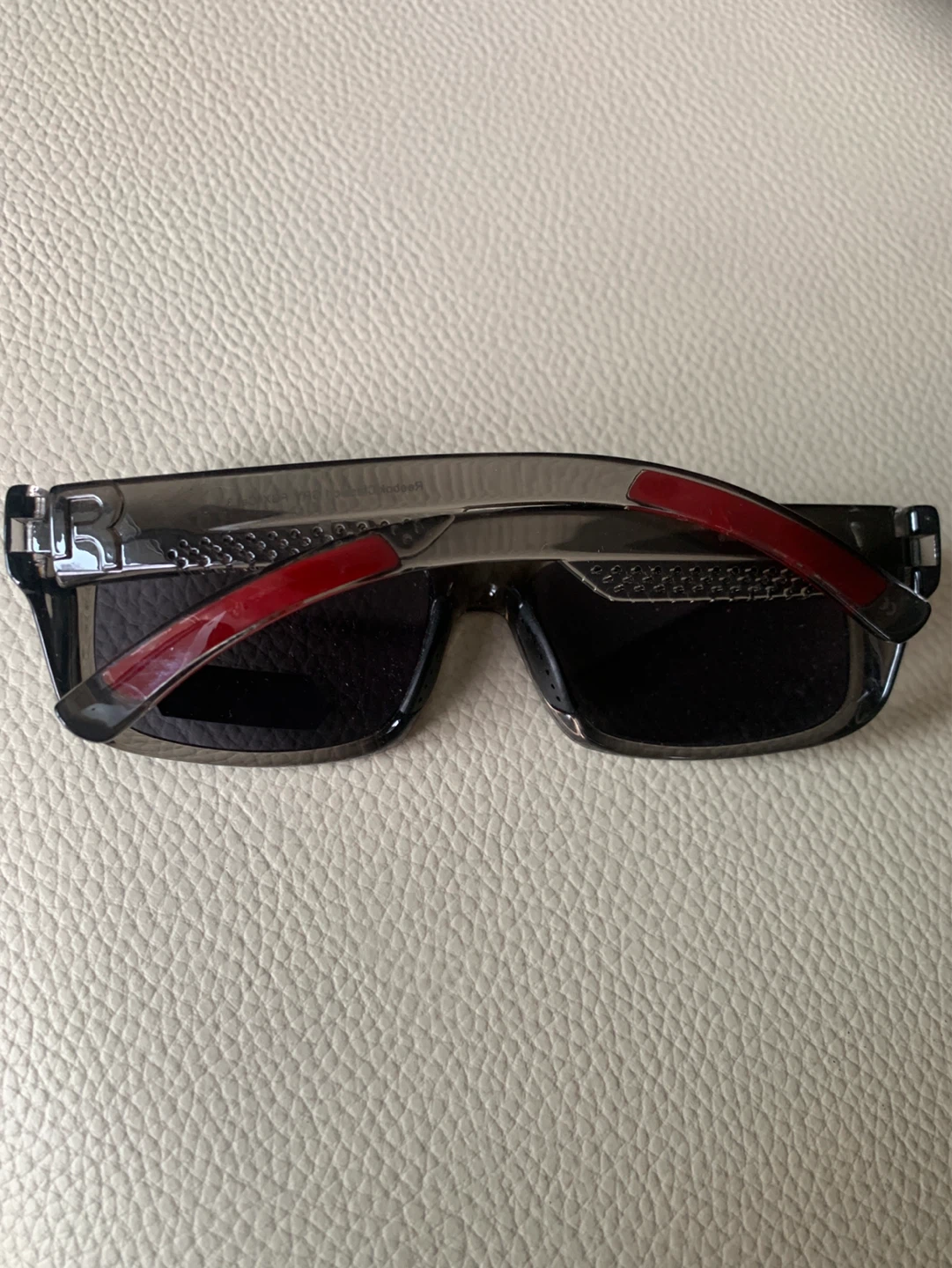 Reebok Sunglasses Grey Red Accents 100% UV Protection - photo 3
