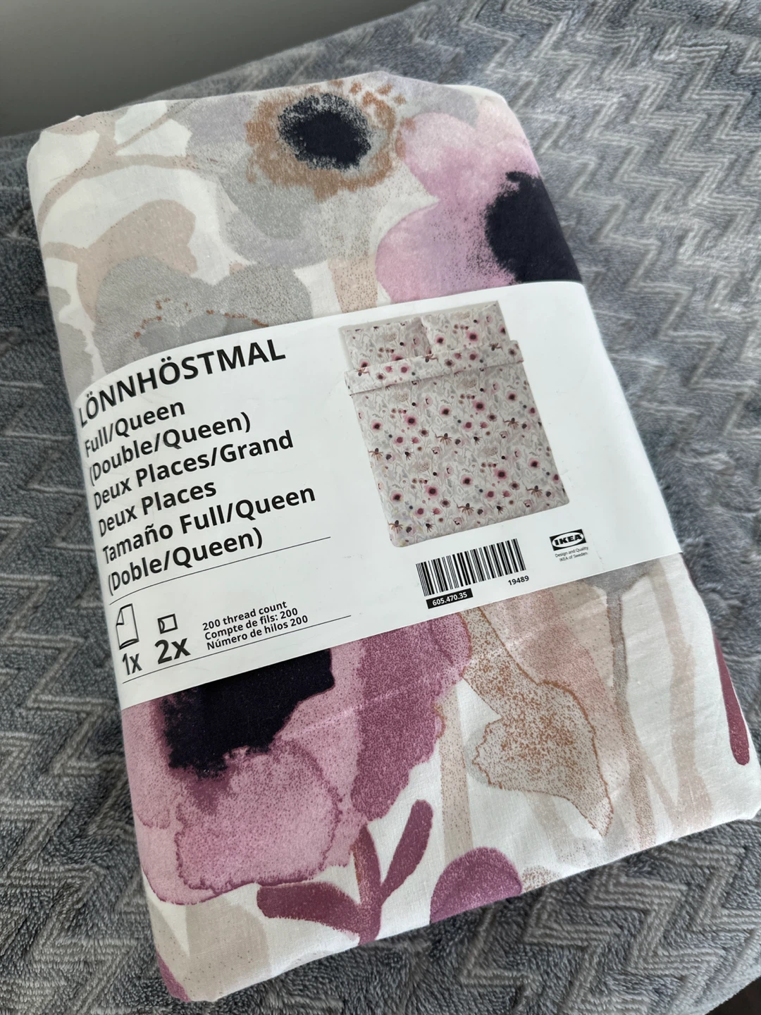 IKEA LÖNNHÖSTMAL Full/Queen Duvet Cover Set