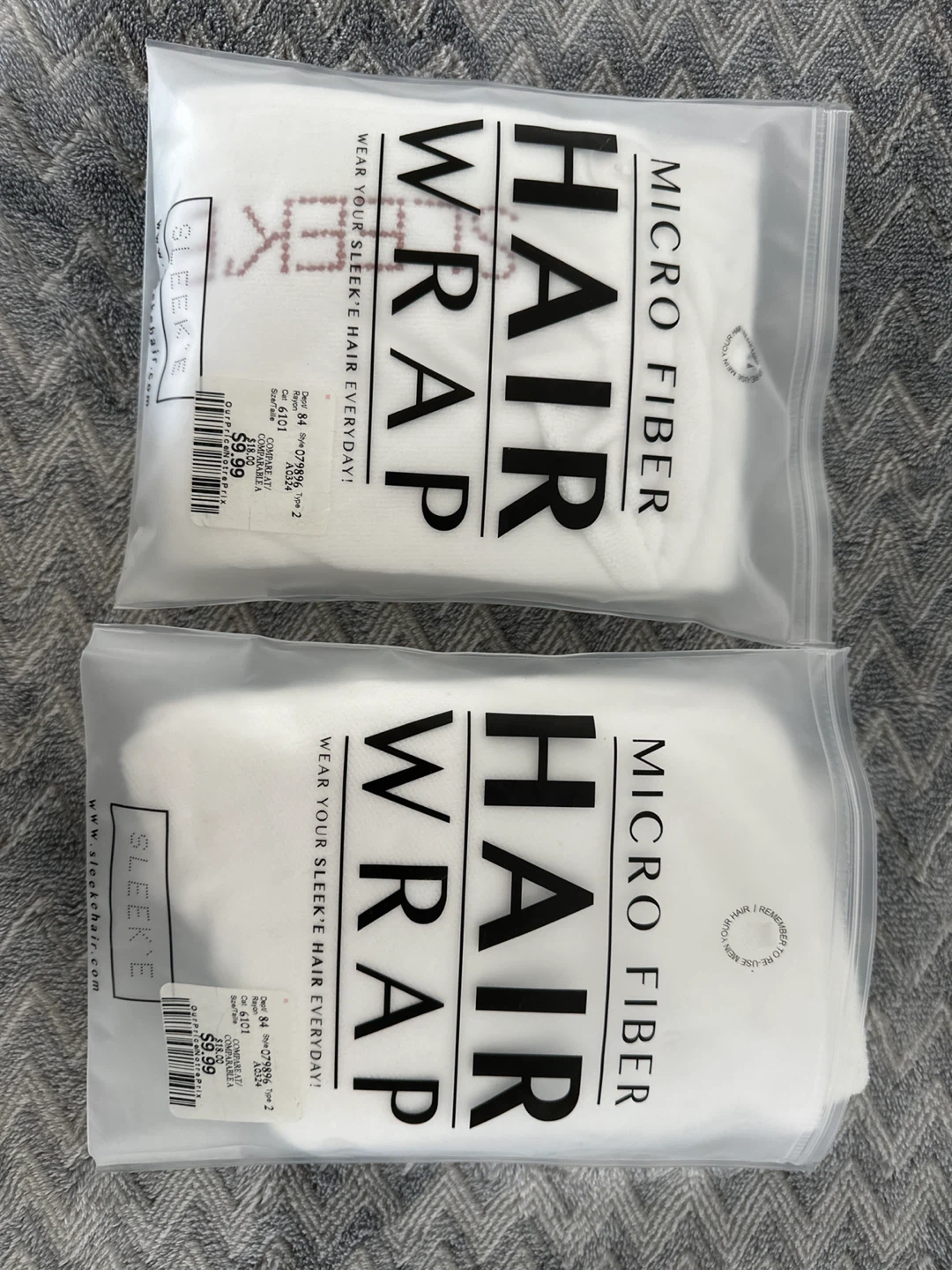 Sleek'e Microfiber Hair Wrap (Set of 2)