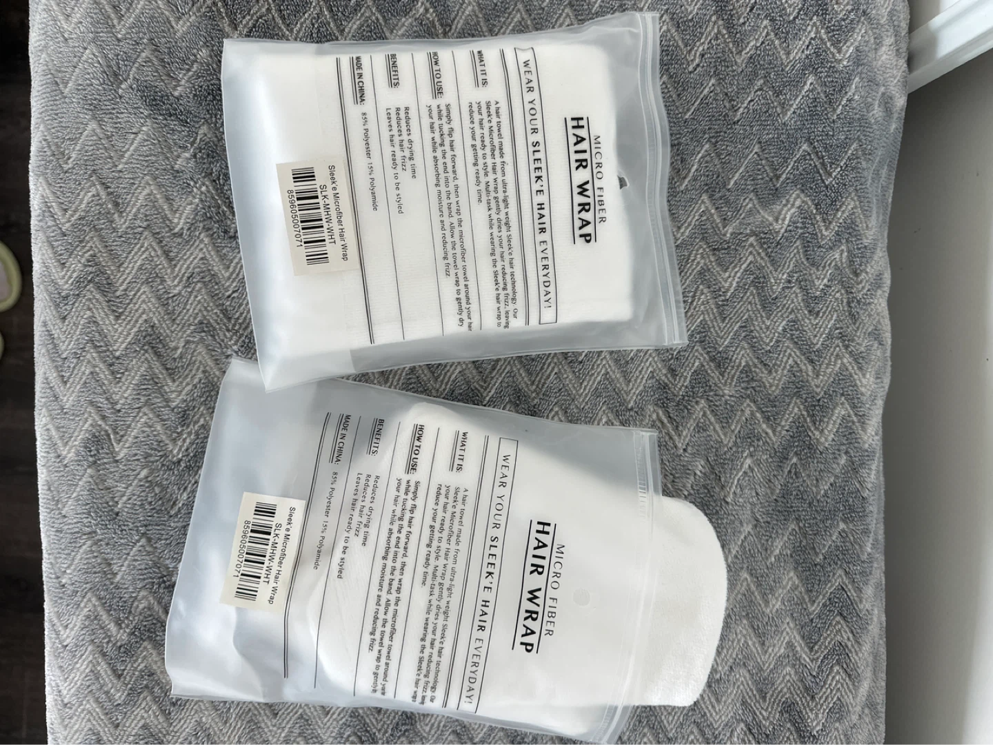 Sleek'e Microfiber Hair Wrap (Set of 2) - photo 2