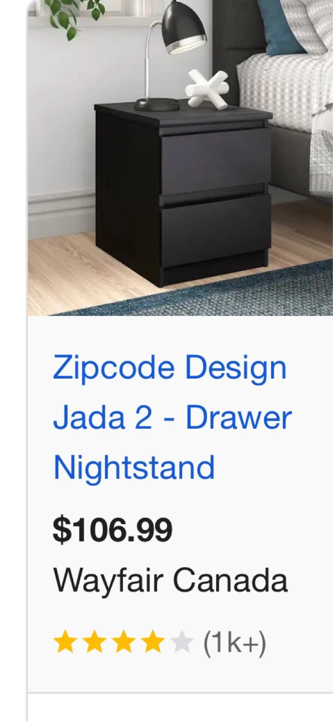 2-Drawer Nightstand