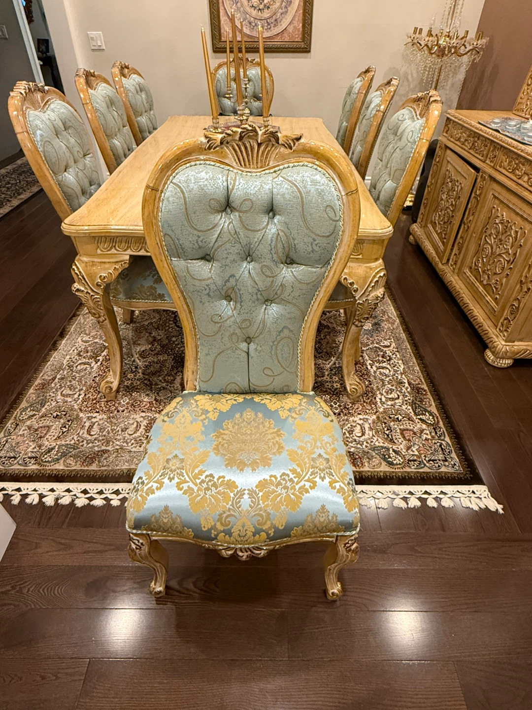 Elegant Dining Set with 8 Chairs - photo 2