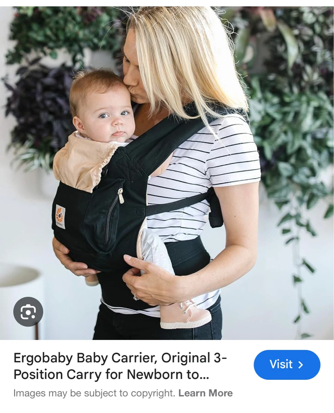 Ergobaby Original Baby Carrier - Black & Camel - photo 3