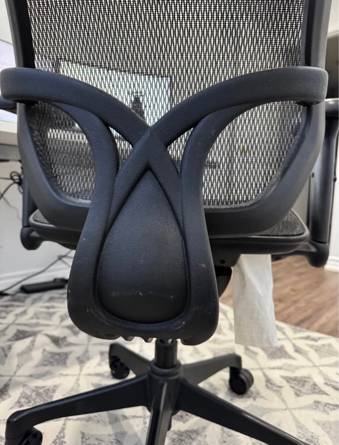 Black Ergonomic Office Chair with Mesh Back - photo 2