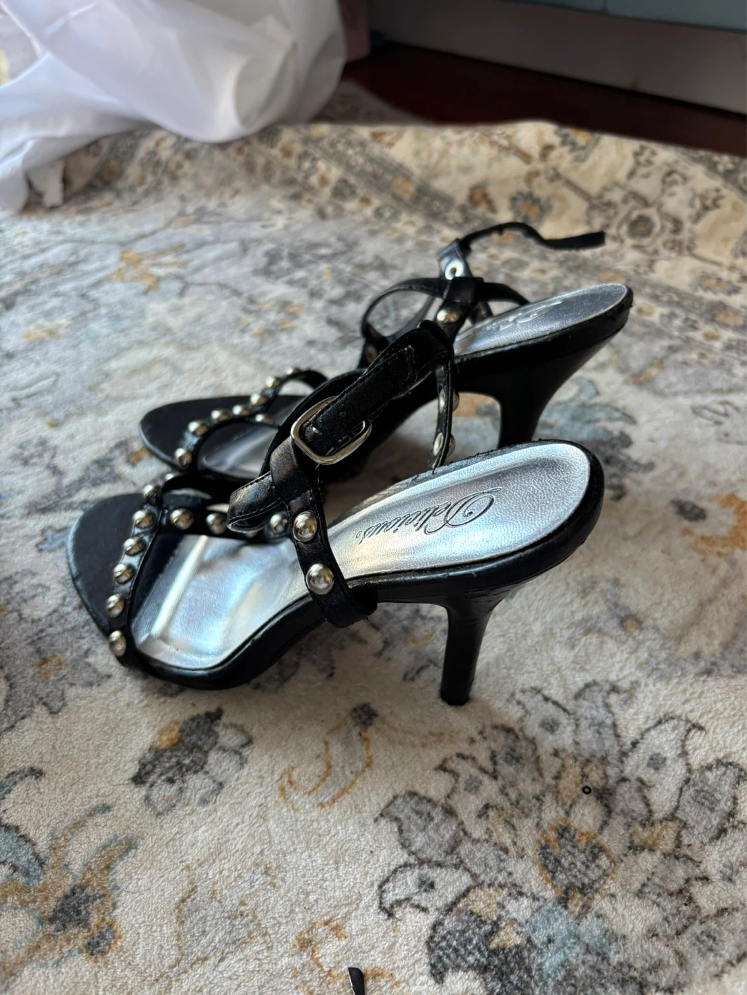 Jimmy Choo Black Leather Peep Toe Slingbacks - photo 4
