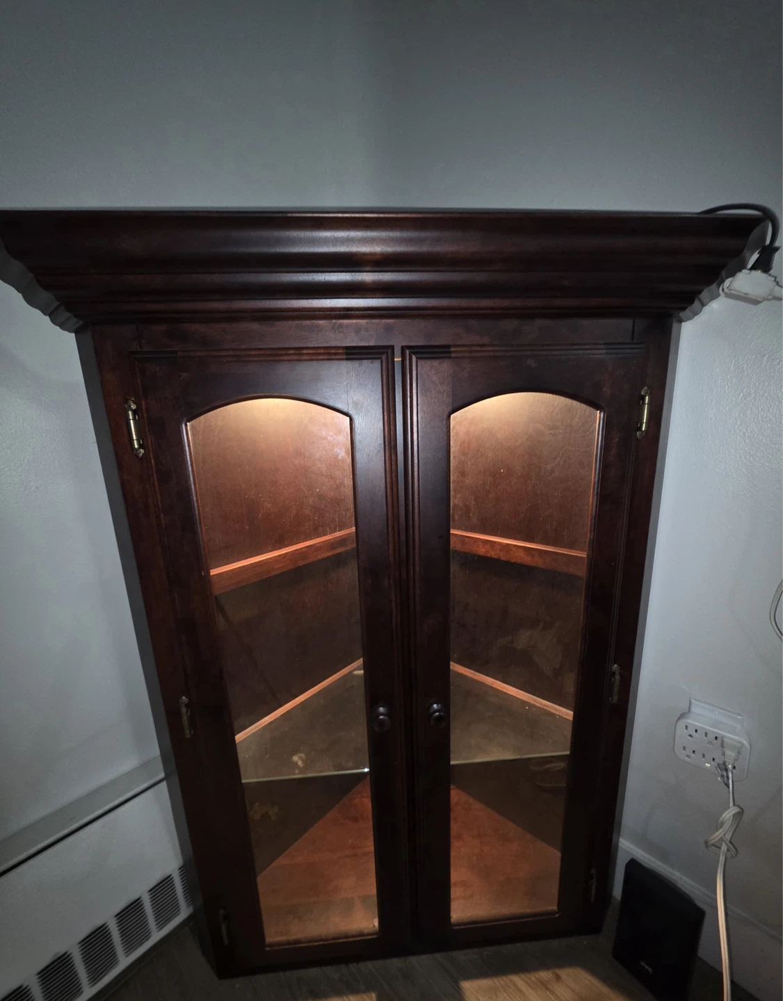 Elegant Wood Display Cabinet