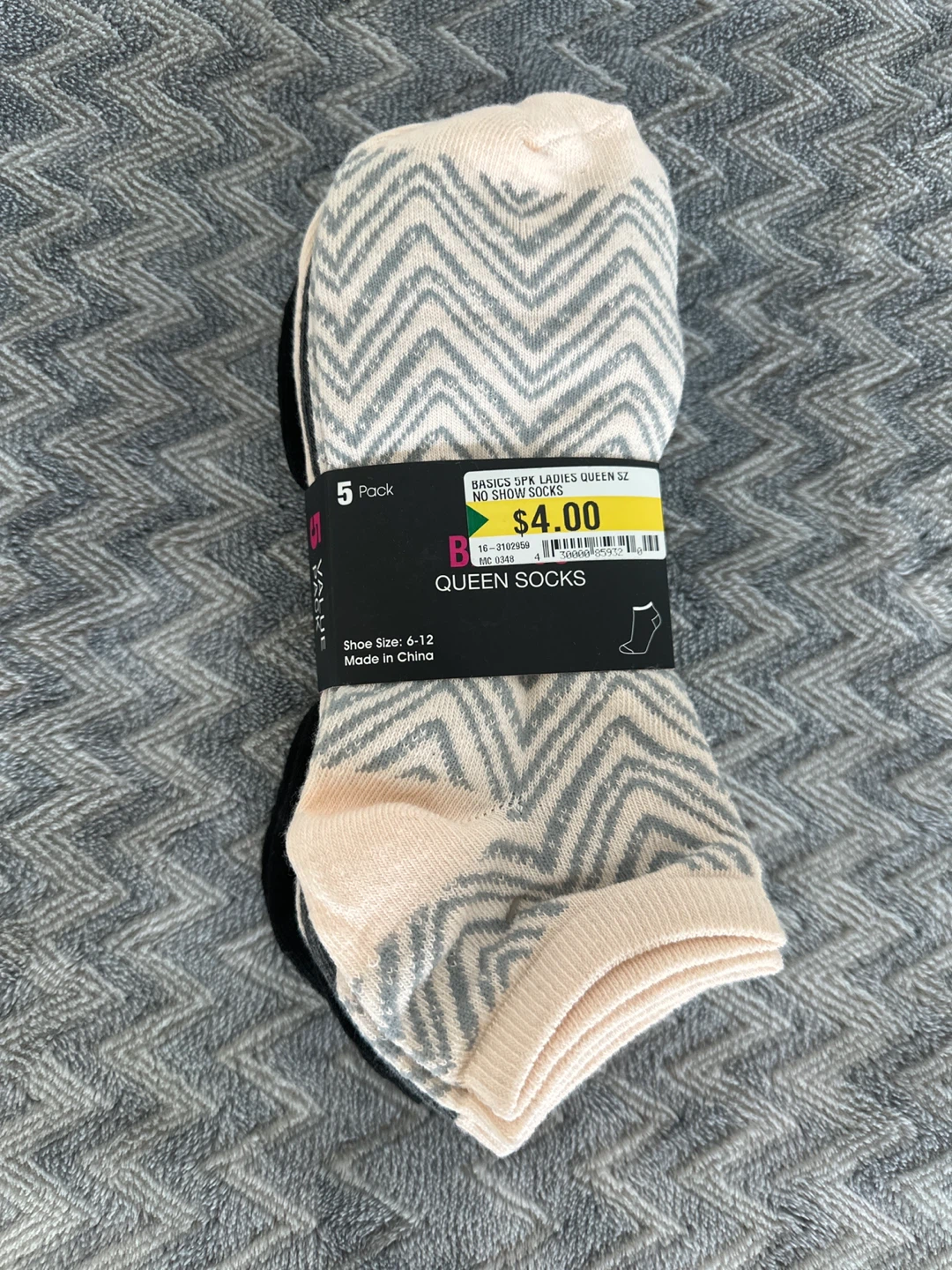 5 Pack Queen Socks No Show