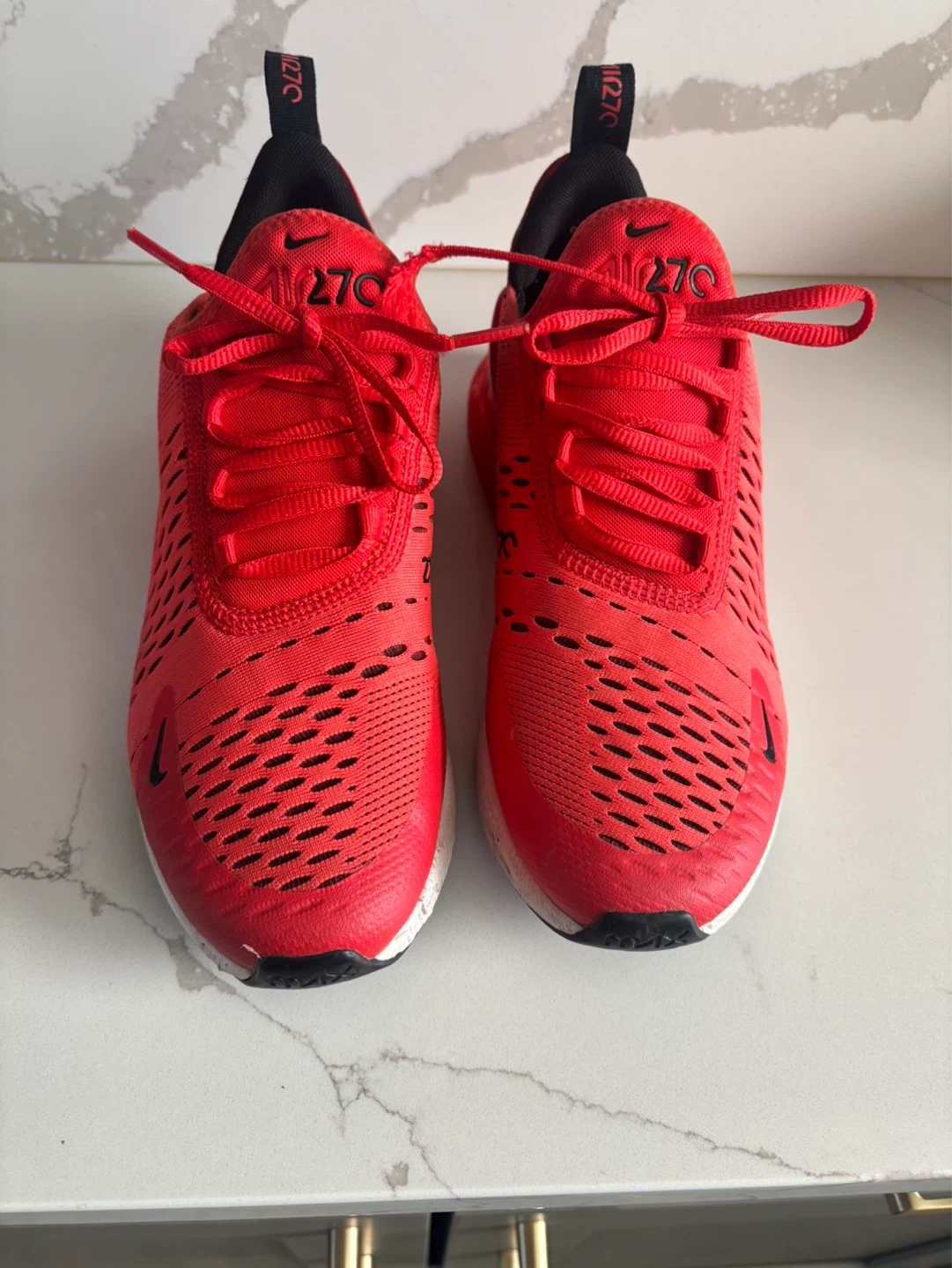 Nike Air Max 270 Red Shoes Size 6Y - photo 2