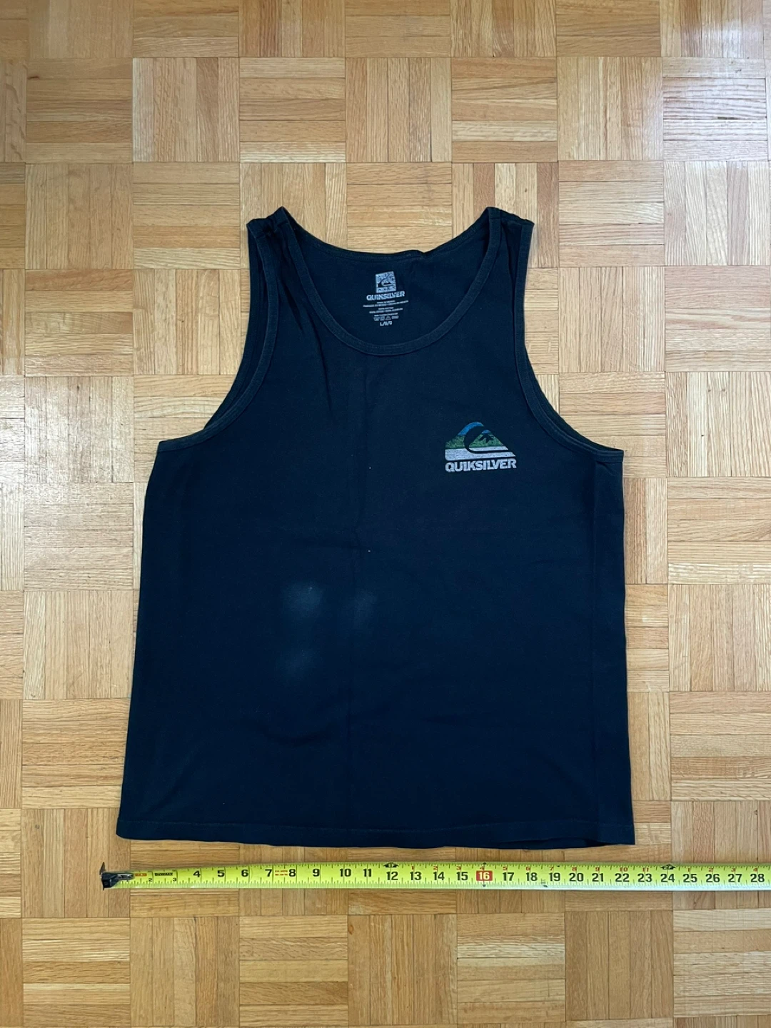 Quiksilver Black Tank Top - Men's Size L - photo 2