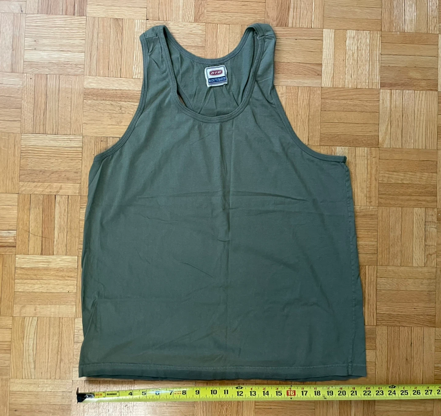 BTB Back to Basics Tank Top - Olive Green