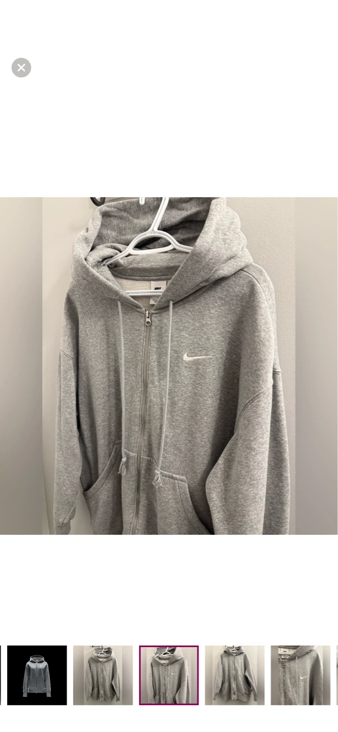 Nike women’s Phoenix oversized zip up hoodie size large - photo 3