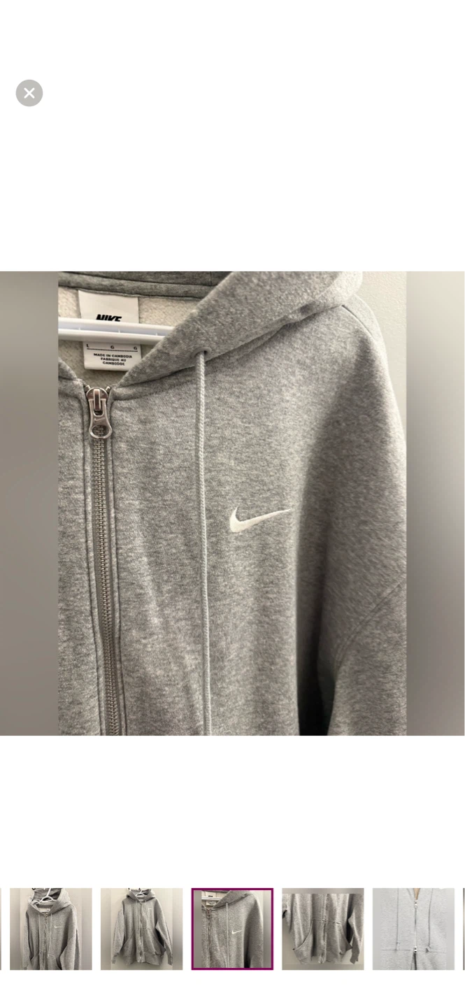 Nike women’s Phoenix oversized zip up hoodie size large - photo 5