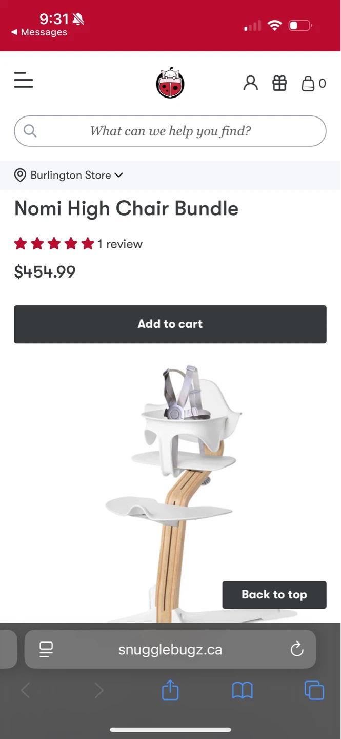 Nomi High Chair Bundle - w/ Tray - photo 5
