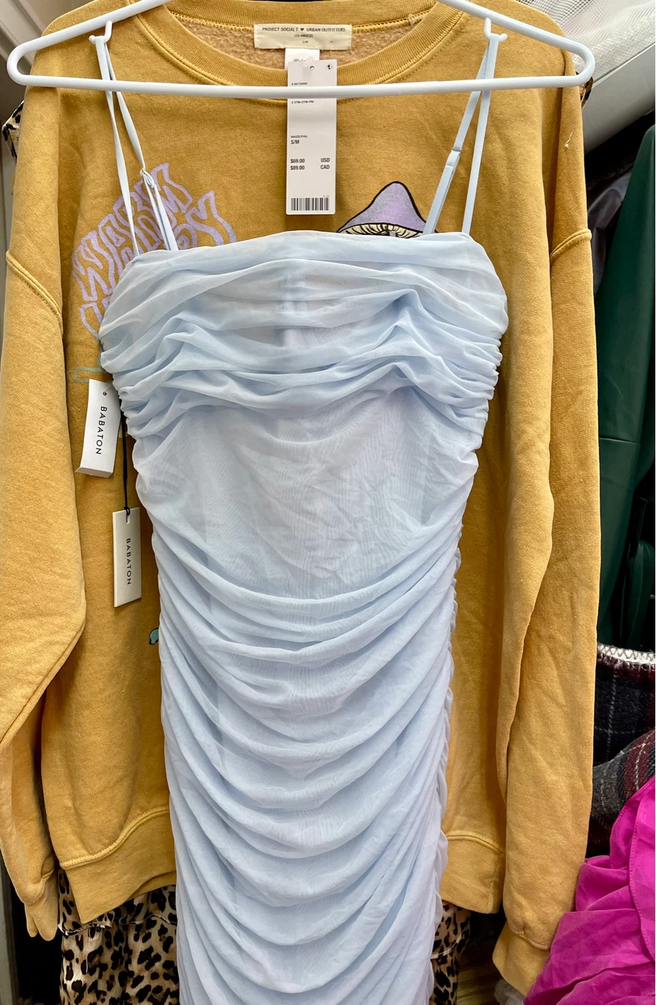 Babaton 'Luxor' Ruched Mini Dress