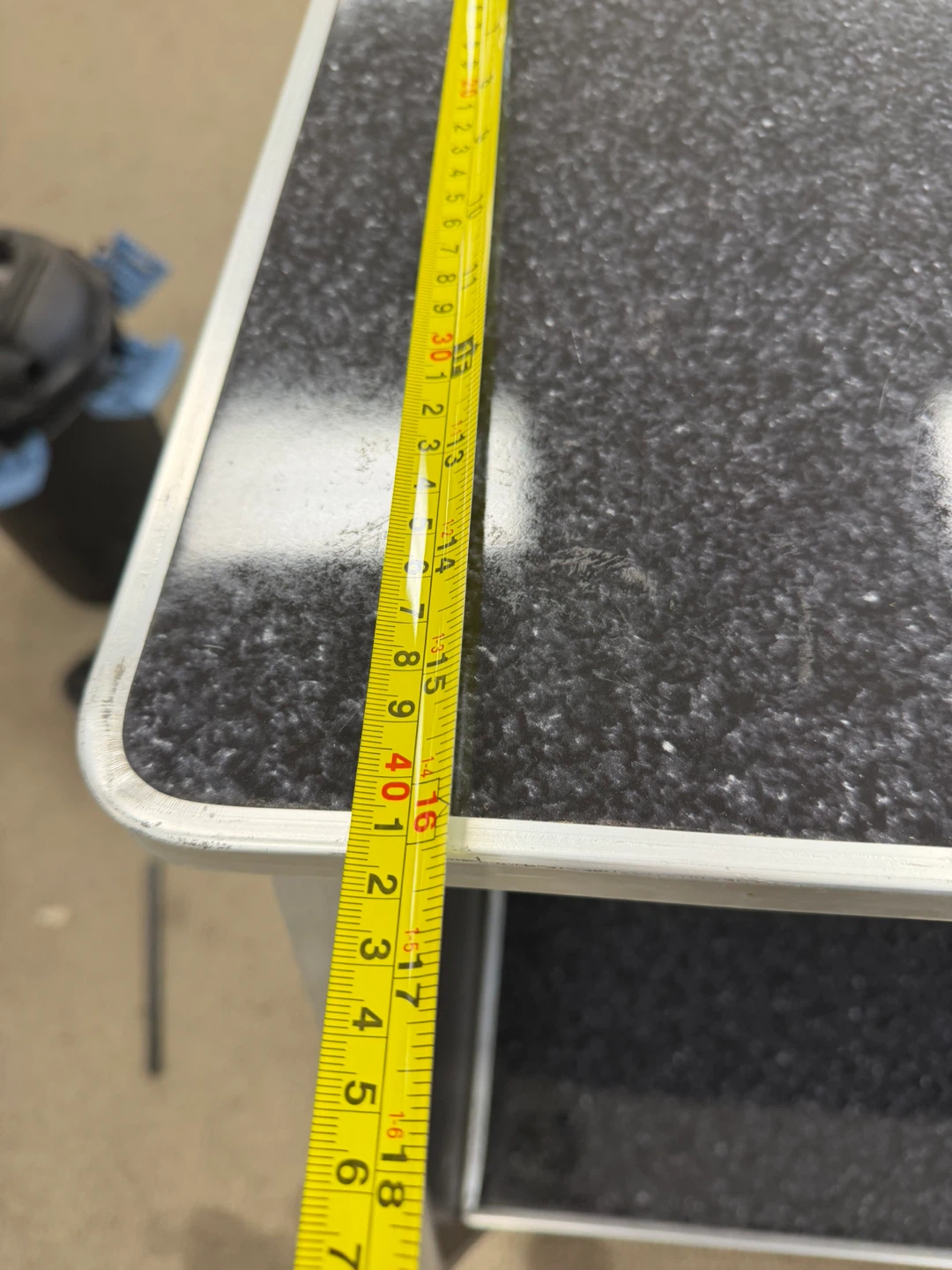 Black Register Counter or Host stand with Shelf - photo 5
