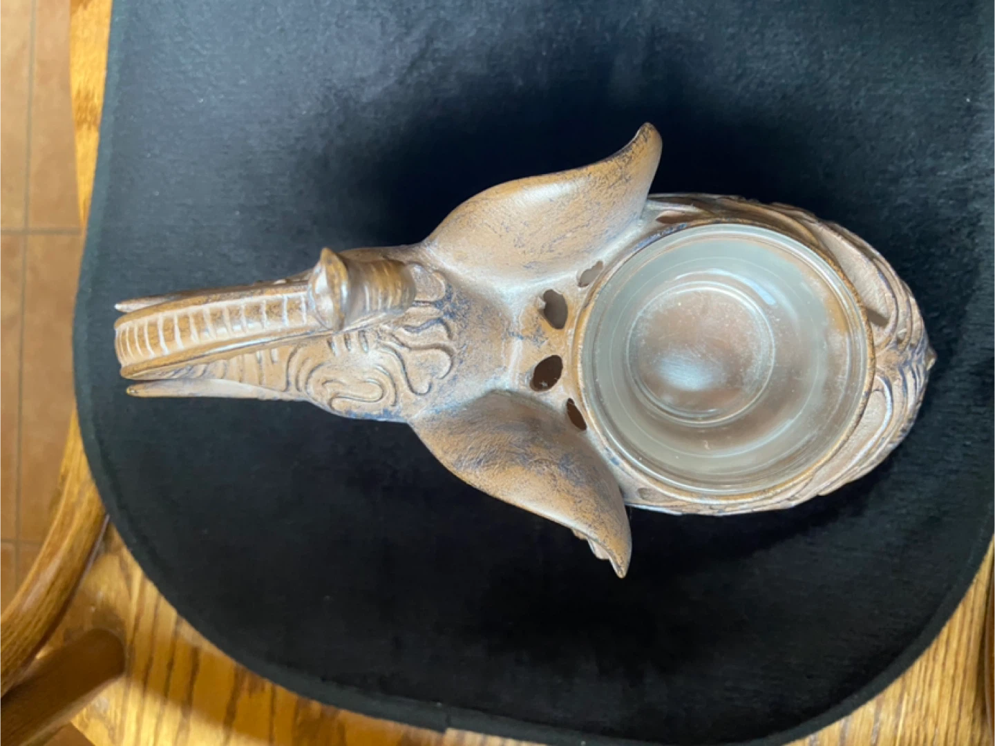 Elephant Candle Holder with Glass Insert - photo 2