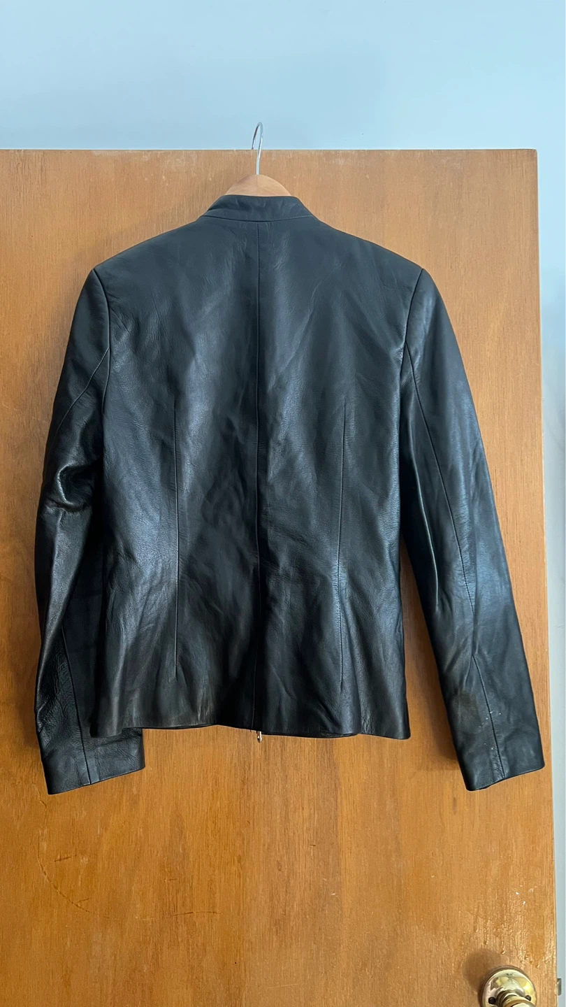 MIKAI Black Leather Jacket - Size S - photo 2