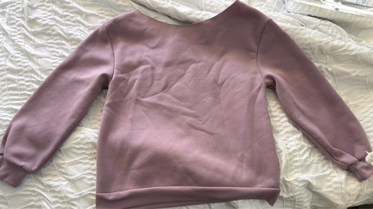 Lavender Relaxed Boatneck Sweatshirt - photo 2