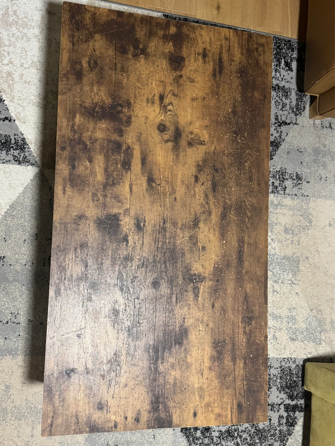 Rustic Coffee Table with Shelf - photo 2