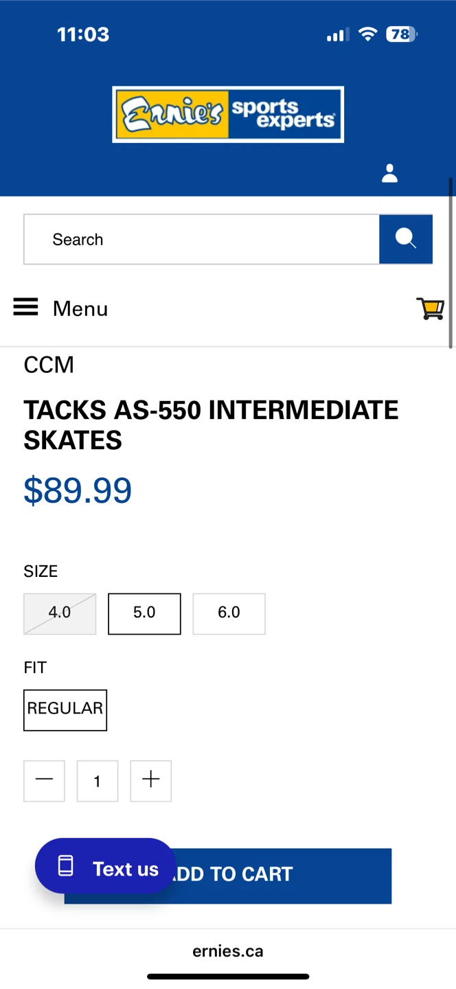 CCM Tacks AS 550 Intermediate Hockey Skates Size 5 Regular - photo 3
