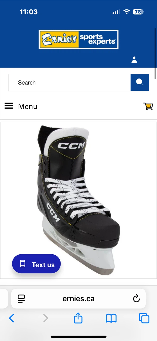 CCM Tacks AS 550 Intermediate Hockey Skates Size 5 Regular - photo 2