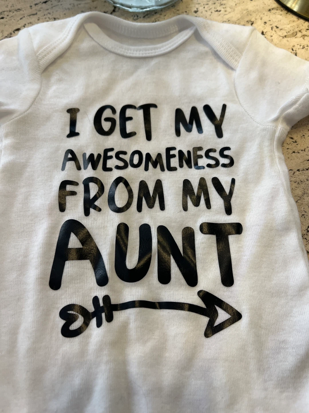 Onesies "I Get My Awesomeness From My Aunt" Baby Bodysuit