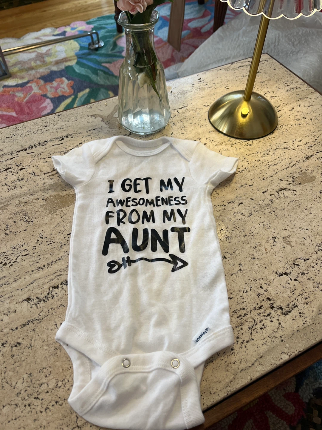 Onesies "I Get My Awesomeness From My Aunt" Baby Bodysuit - photo 2