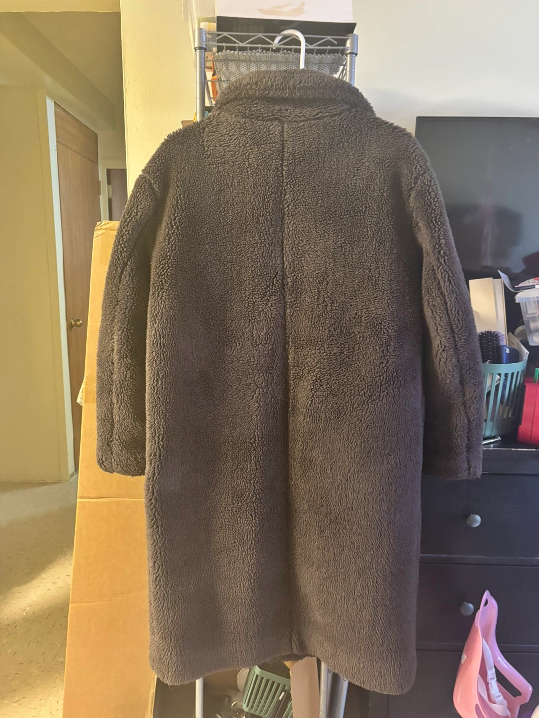 GAP Teddy Coat - Dark Brown - Size XS - photo 2