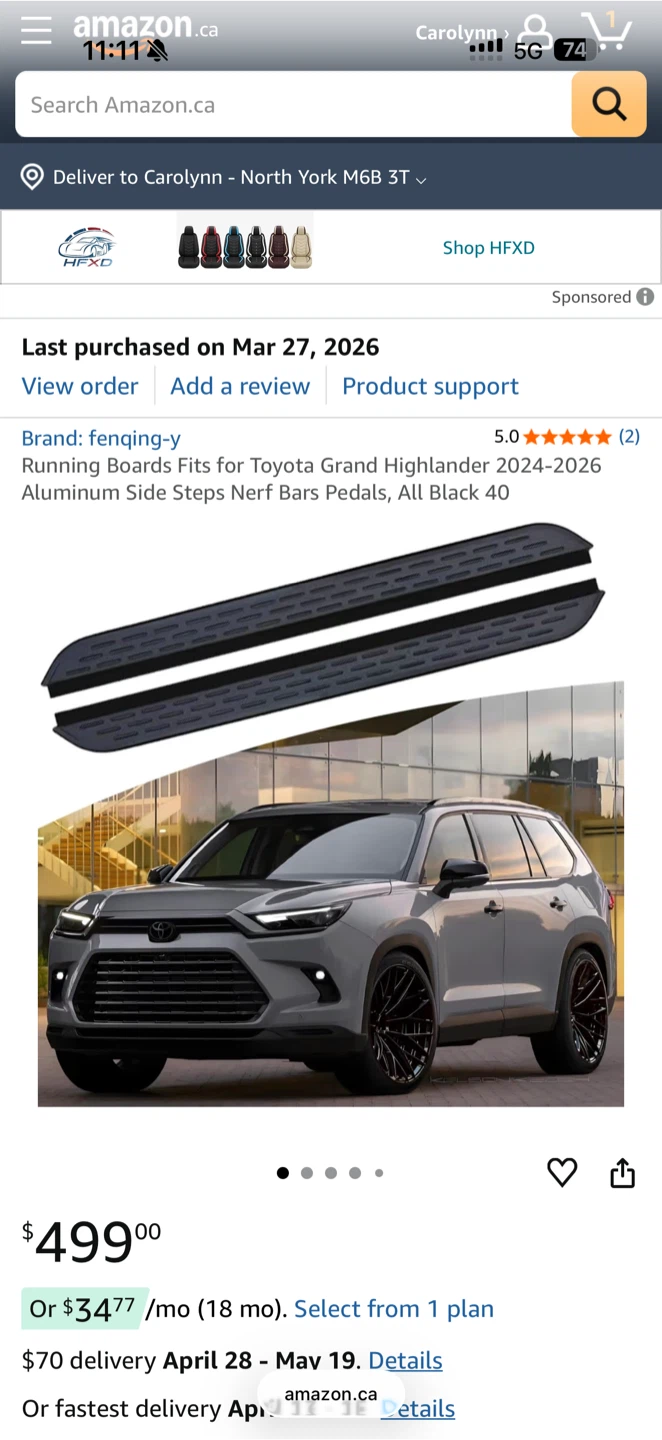 fenqing-y Running Boards for Toyota Grand Highlander 2024-2026 - photo 4
