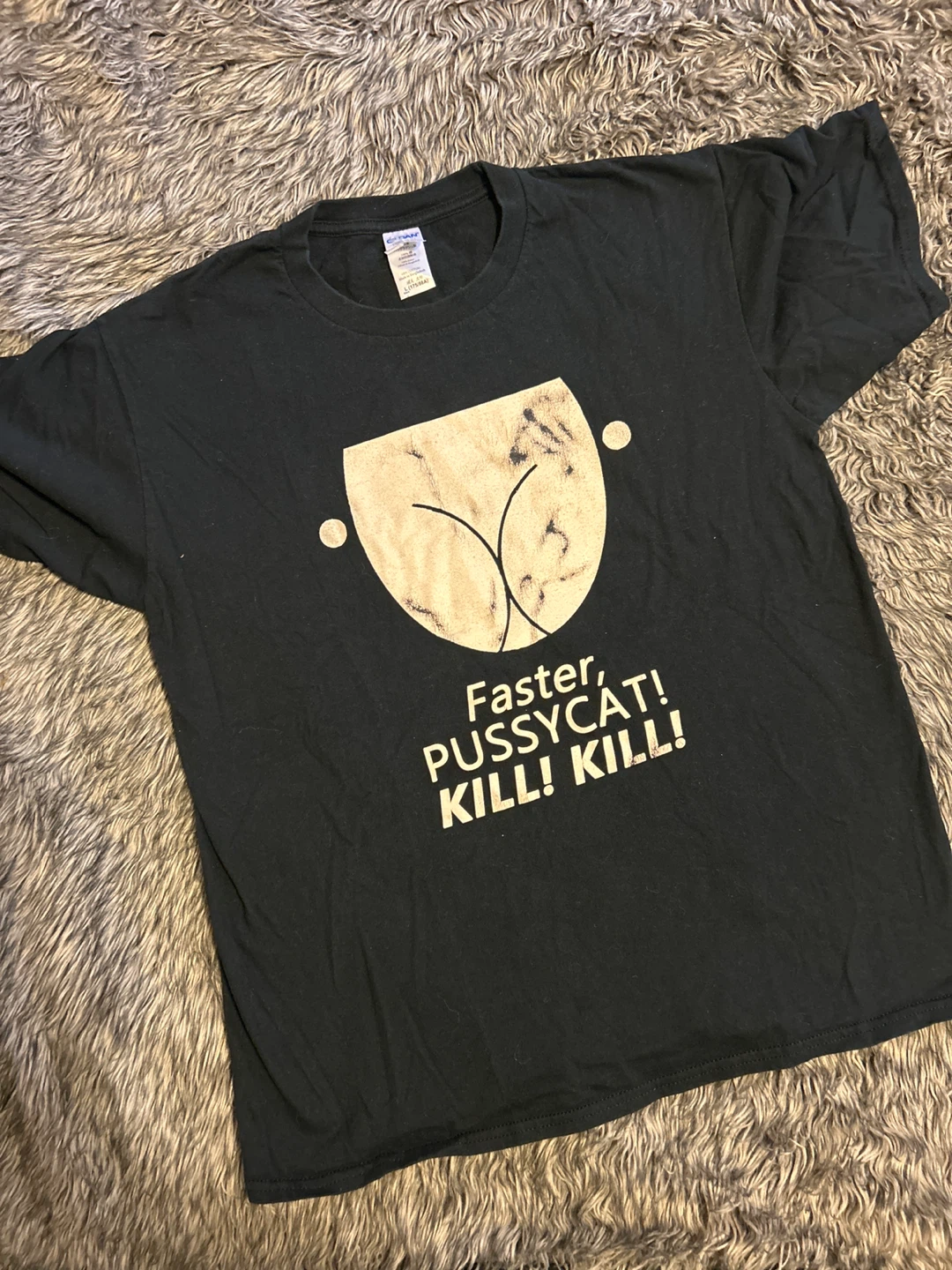 Faster Pussycat Kill Kill! Gildan Black T-Shirt Large