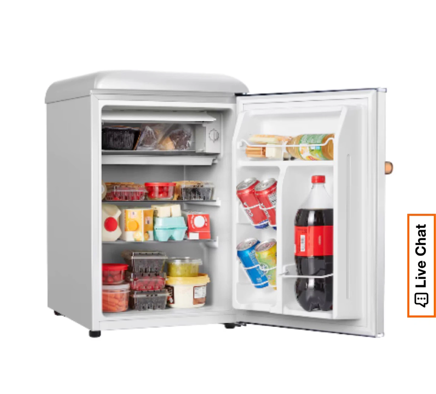 Galanz Retro Mini Fridge - White - photo 3
