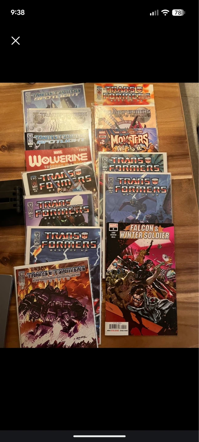 Collection of Transformers & Marvel Comics