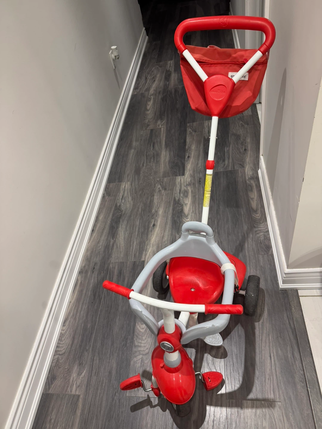 Smart Trike Red Tricycle with Parent Handle