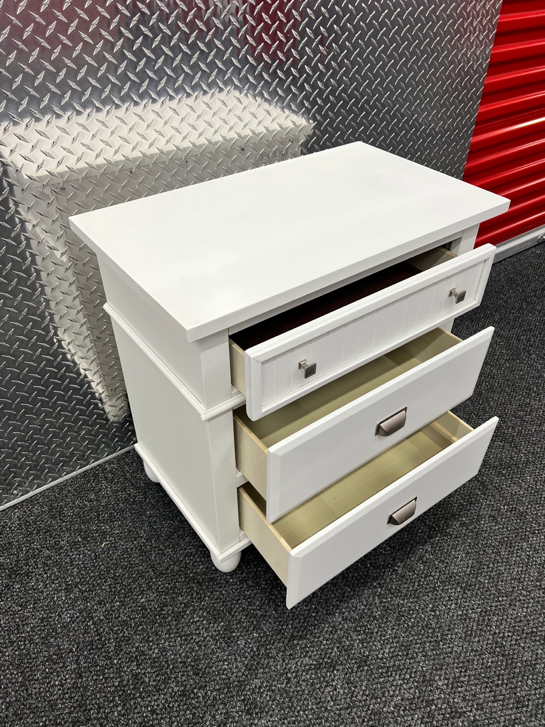 White 3-Drawer Nightstand -20%OFF Free Delivery - photo 2