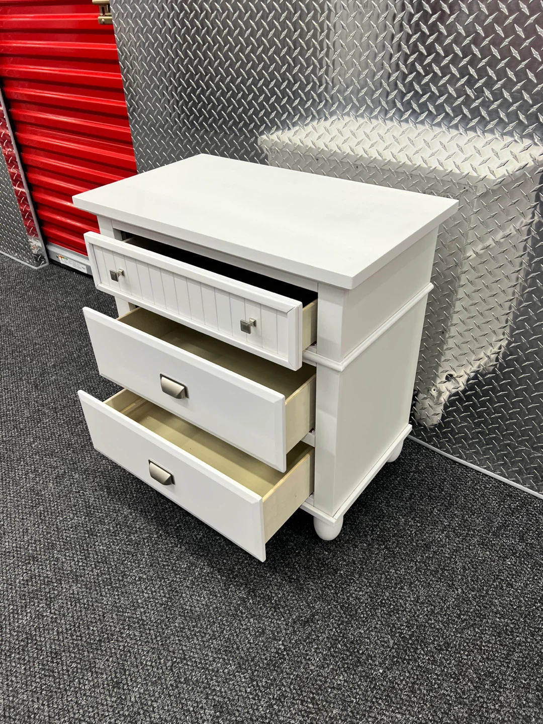 White 3-Drawer Nightstand -20%OFF Free Delivery - photo 4