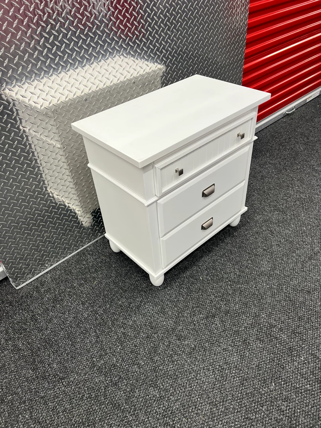 White 3-Drawer Nightstand -20%OFF Free Delivery - photo 3