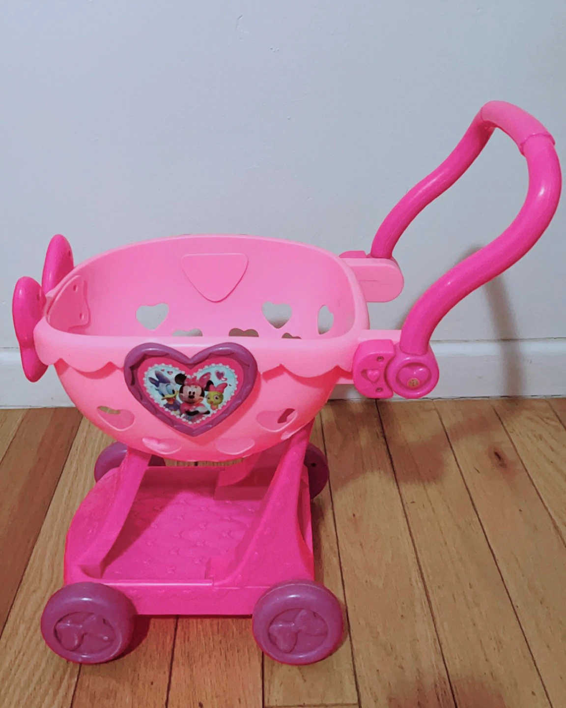 Disney Minnie Mouse Pink Toy Shopping Cart