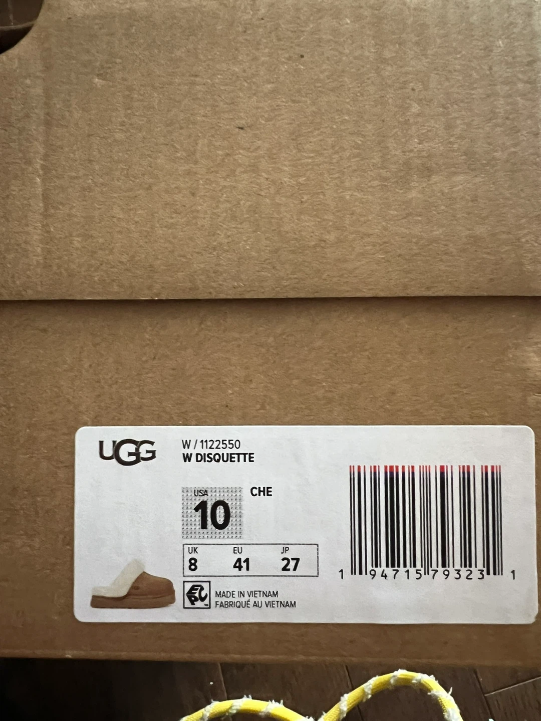 BNIB Ugg W Disquette Slippers - Size 10
