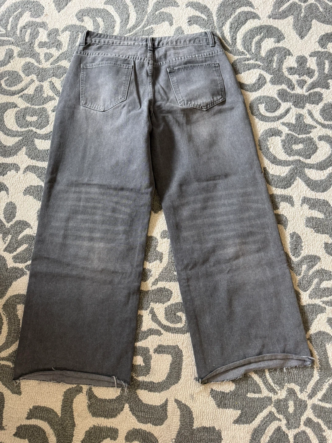 SHEIN Grey Sequin Wide Leg Jeans Size 30 - photo 5