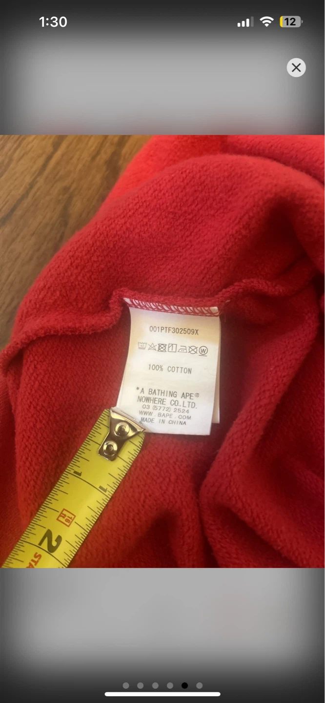 A Bathing Ape Red Sweatpants - photo 5