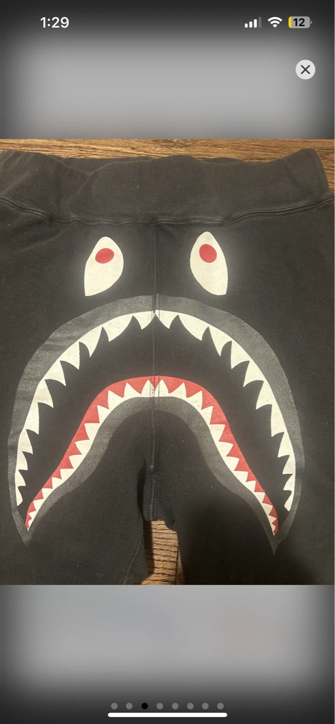 BAPE Shark Print Sweatpants - photo 3